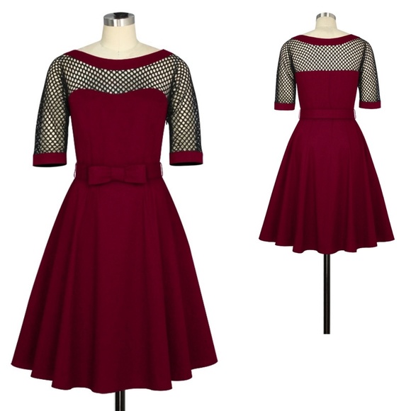 Dresses & Skirts - ❤️Plus Size Pin Up Long Sleeve Dress
